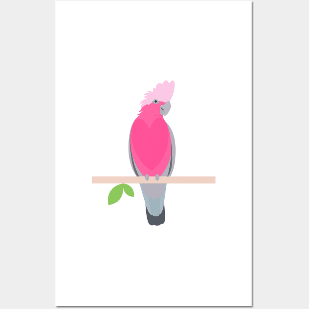 Galah pink parrot Wall Art by creativemonsoon